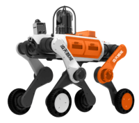 輔助偵察四足機(jī)器狗（輪足，【MESH防爆自組網(wǎng)基站、防爆布撒式自組網(wǎng)拋投裝置、四合一多功能模塊（喊話+照明+警示+拾音）、防爆多參數(shù)測(cè)定器（10種氣體）、防爆雙向?qū)χv模塊 】）