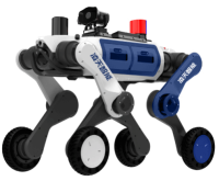 治安巡邏輪足機(jī)器狗（輪足，集成一體式遙控器+對(duì)講照明+警示燈+自主跟隨）