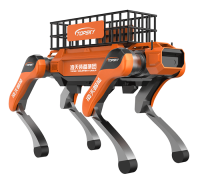 輔助運(yùn)輸四足機(jī)器狗（40kg超級(jí)大狗，第6代，高強(qiáng)度載物框+伴隨功能+自探索式導(dǎo)航系統(tǒng)+自組網(wǎng)+云管理平臺(tái)）